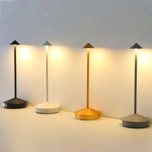 Rechargeable LED Table Lamp with Touch Sensor 3 Color Stepless Dimming_0