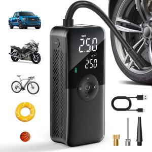 Rechargeable Electric Inflator Digital Air Compressor Pump_0
